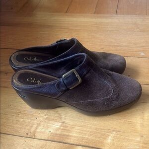 Cole Haan Women's Brown Suede Clogs Size 10B